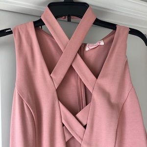 Blush cocktail dress